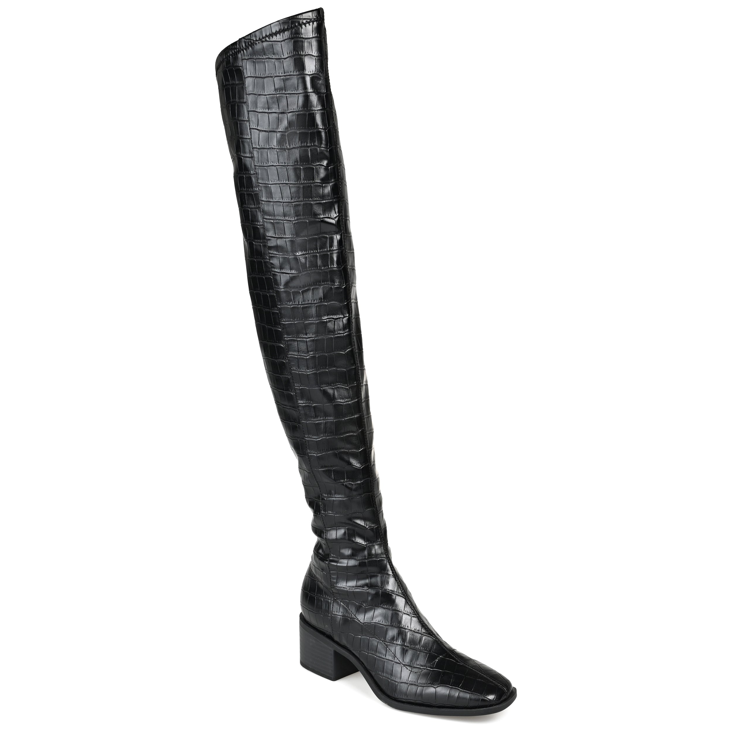 Женские сапоги Mariana Tru Comfort Foam Extra Wide Calf из коллекции Journee, цвет croco