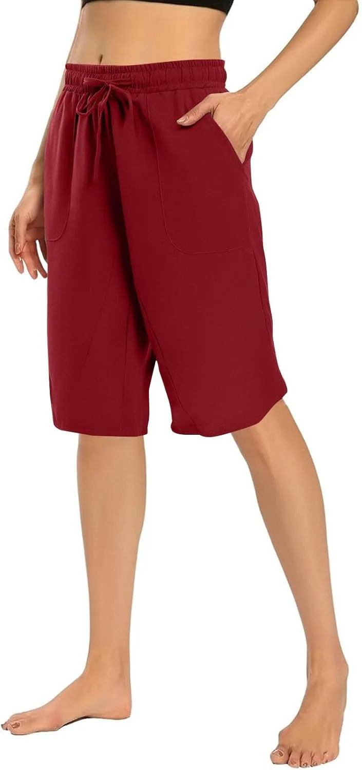 

Льняные бермуды для женщин с завязками на талии Kifszeury