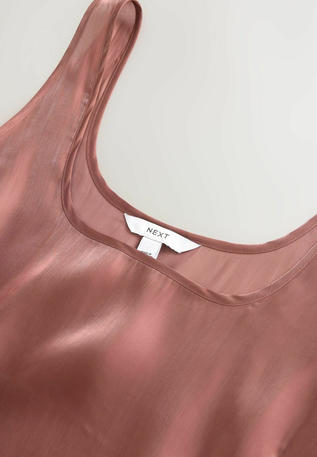 Блуза GLOSSY SCOOP NECK - Top Next, розовый — фото 3