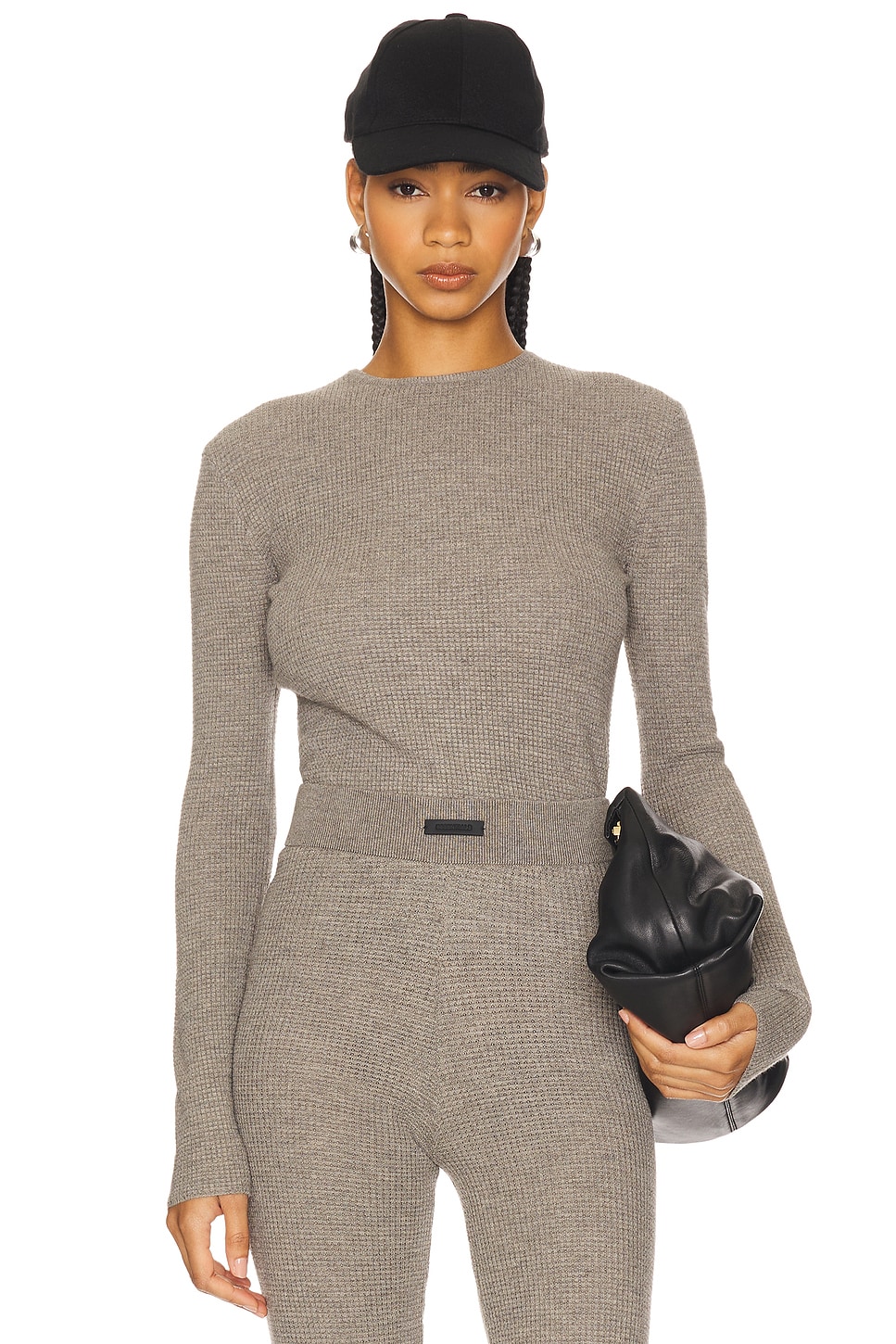 

Прилегающий свитер Fear Of God Essentials, heather gray