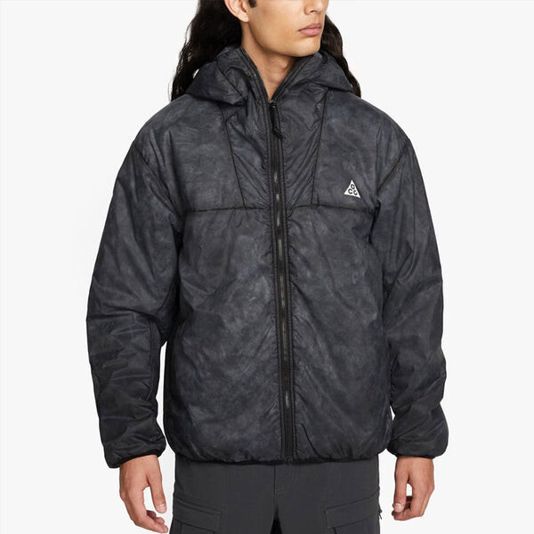 Куртка Nike ACG Therma-FIT ADV Rope De Dope Solid Color Zipper hooded Long Sleeves Jacket Black, черный — фото 3