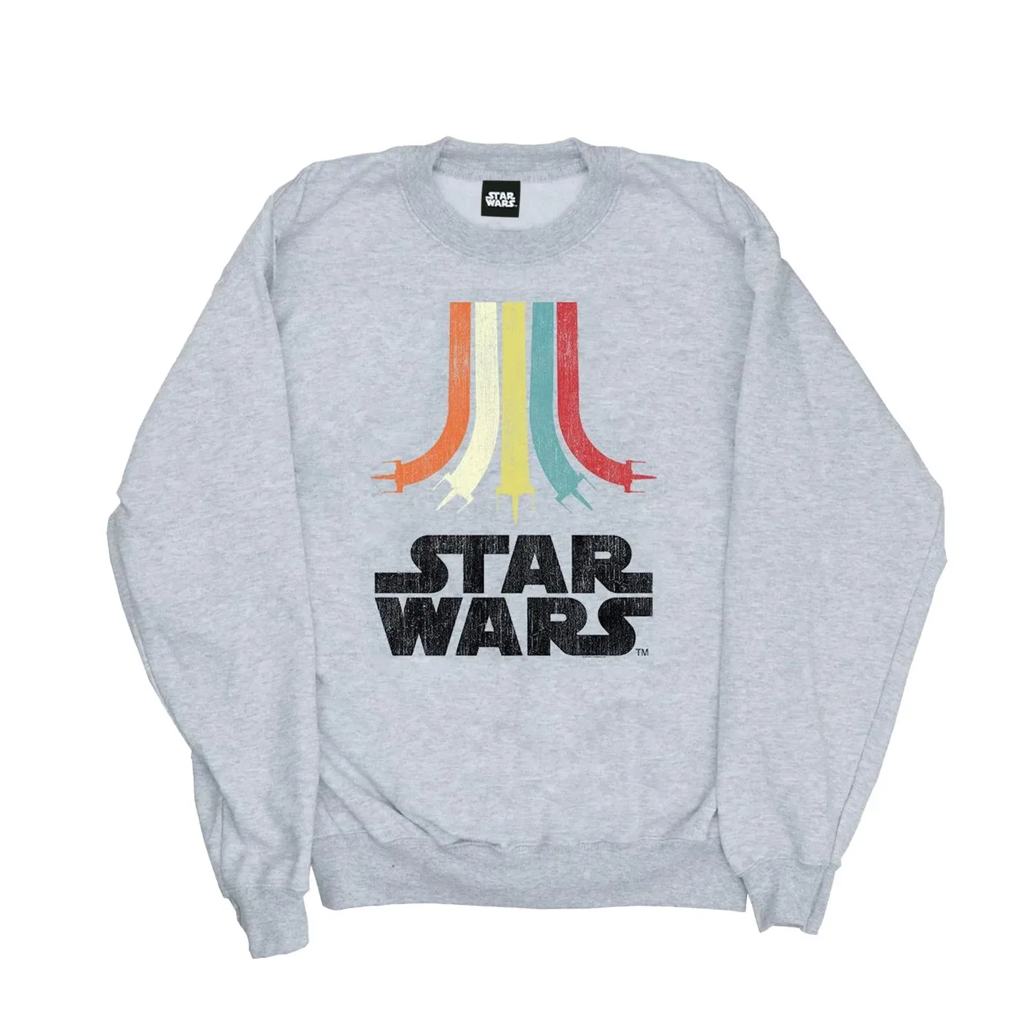 Худи-свитшот для мальчиков Rainbow Retro Star Wars, серый — фото 3