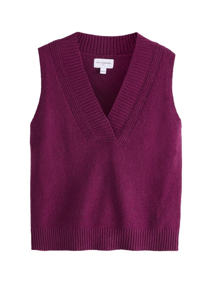 

Вязаный топ Next Knitted Top, бордовый