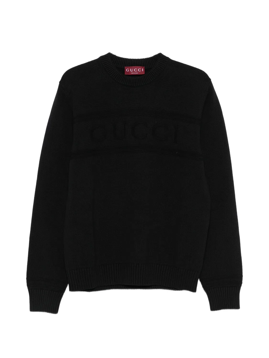 Свитер с круглым вырезом Gucci, черный