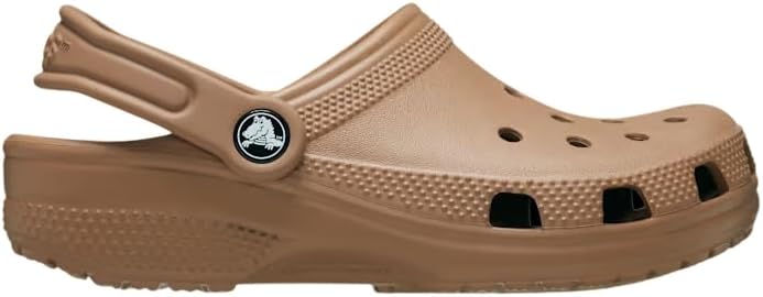 Детские кроксы Crocs Classic с блестками, шоколадный — фото 2