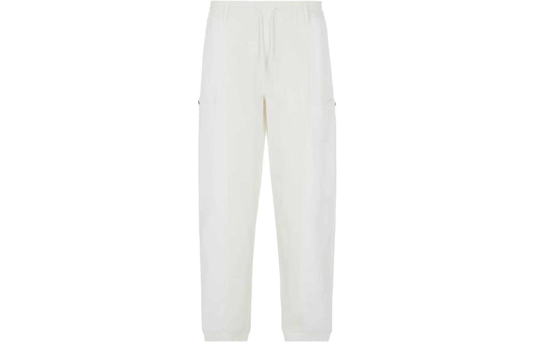 Эластичные хлопковые спортивные брюки Tonal Design EMPORIO ARMANI, черный — фото 2