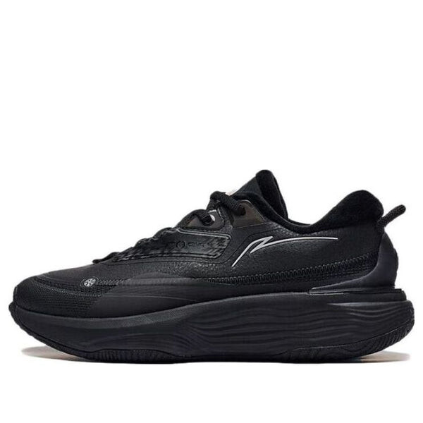 Кроссовки мягкие теплые флисовые Li-Ning, черный