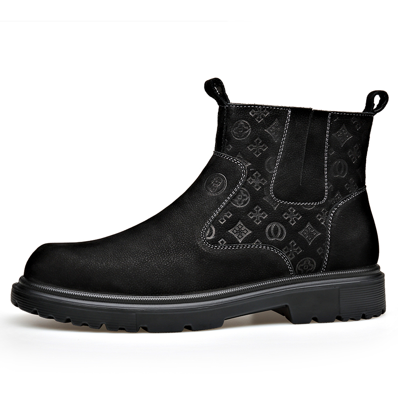 

Ботильоны мужские LAORENTOU, Black Fleece-Lined