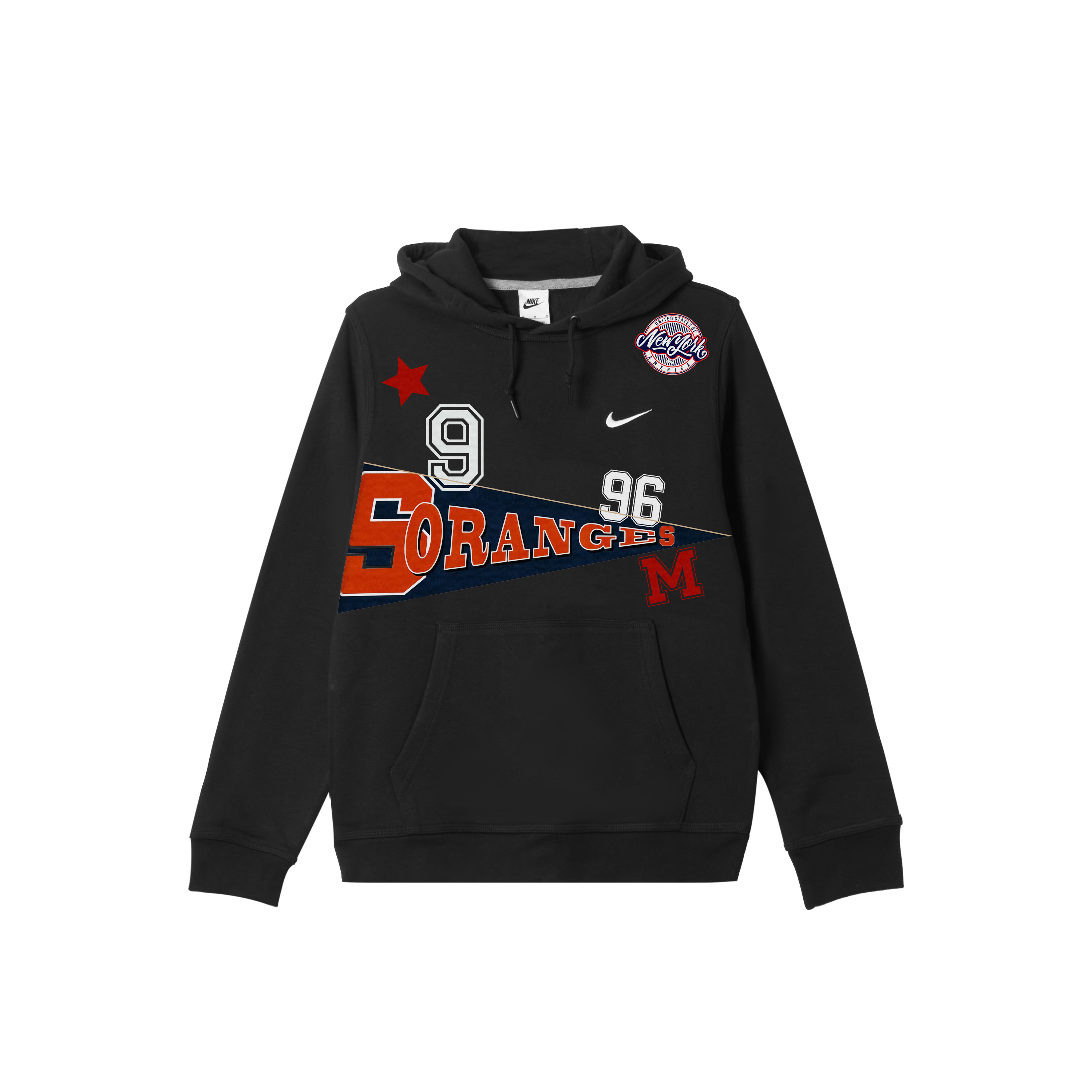 

Nike Мужская толстовка с капюшоном, черная, средней толщины