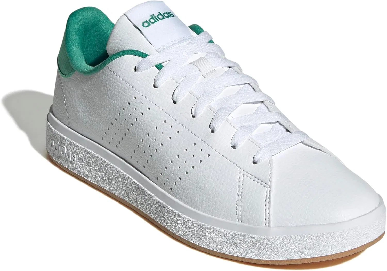 Мужские кроссовки Adidas Advantage Base 2.0, Ftwr White Ftwr White Semi Court Green — фото 3