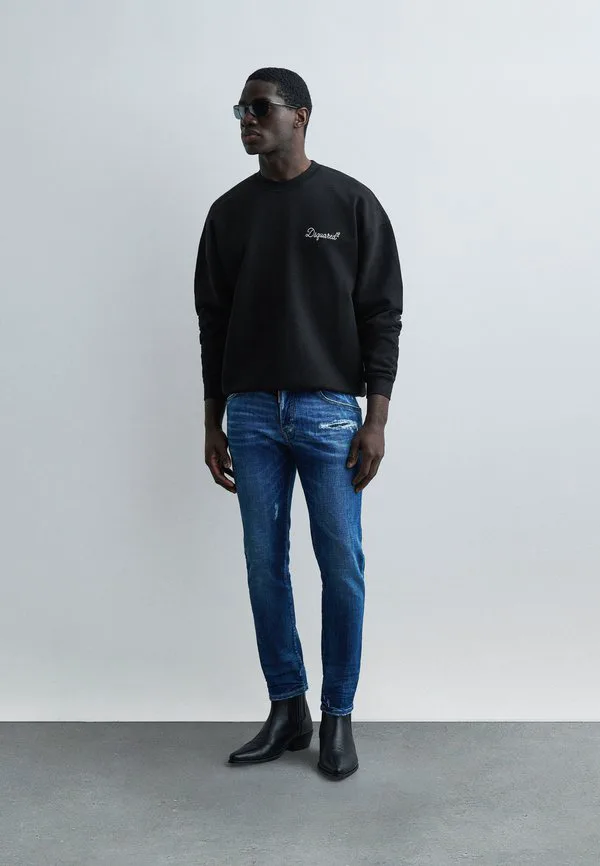 Фирменная толстовка свободного кроя с круглым вырезом Dsquared2, Black — фото 2