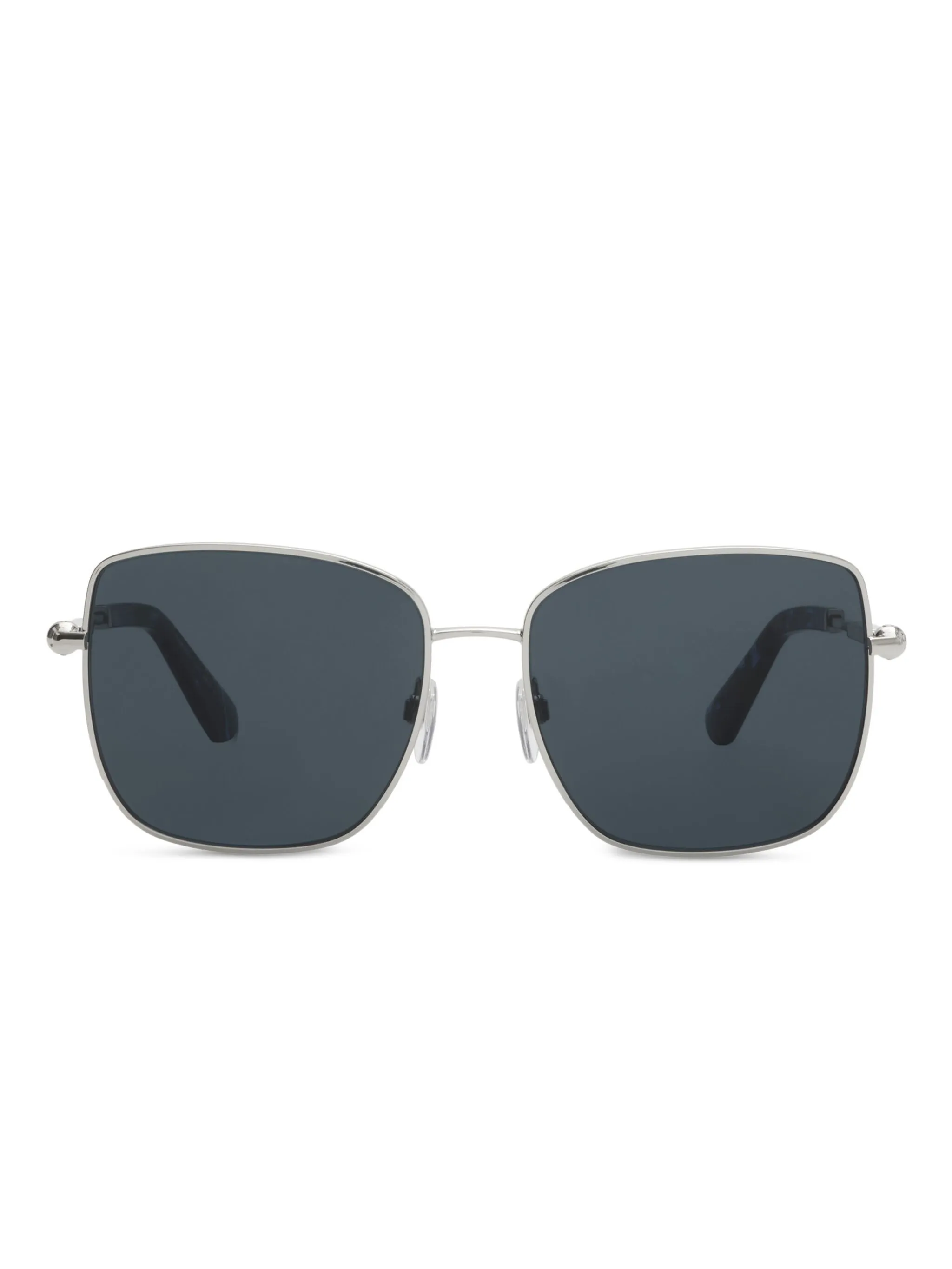

Солнцезащитные очки в квадратной оправе Burberry Eyewear, серебристый