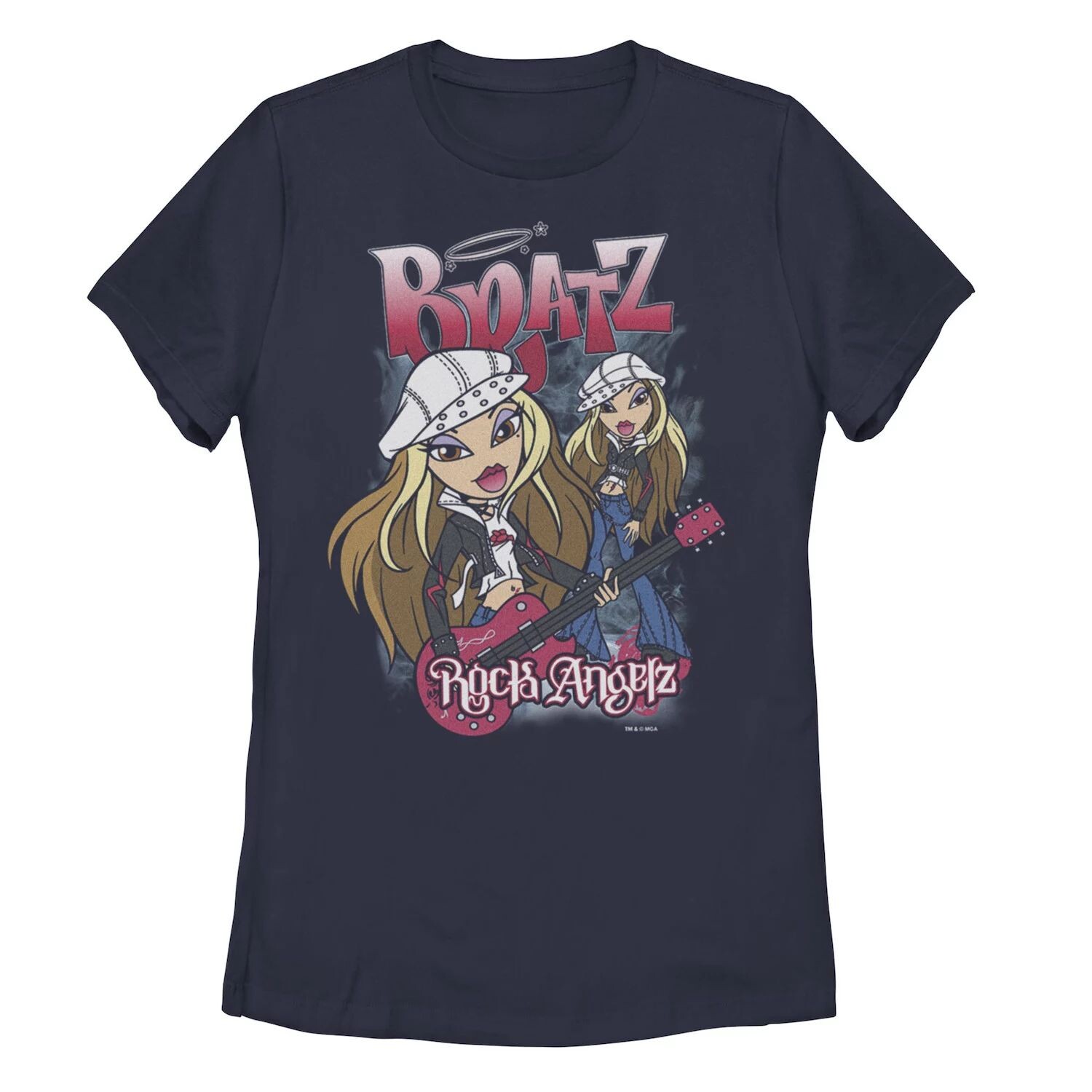 

Детская футболка Bratz Rock Angelz с портретом и коллажем Licensed Character