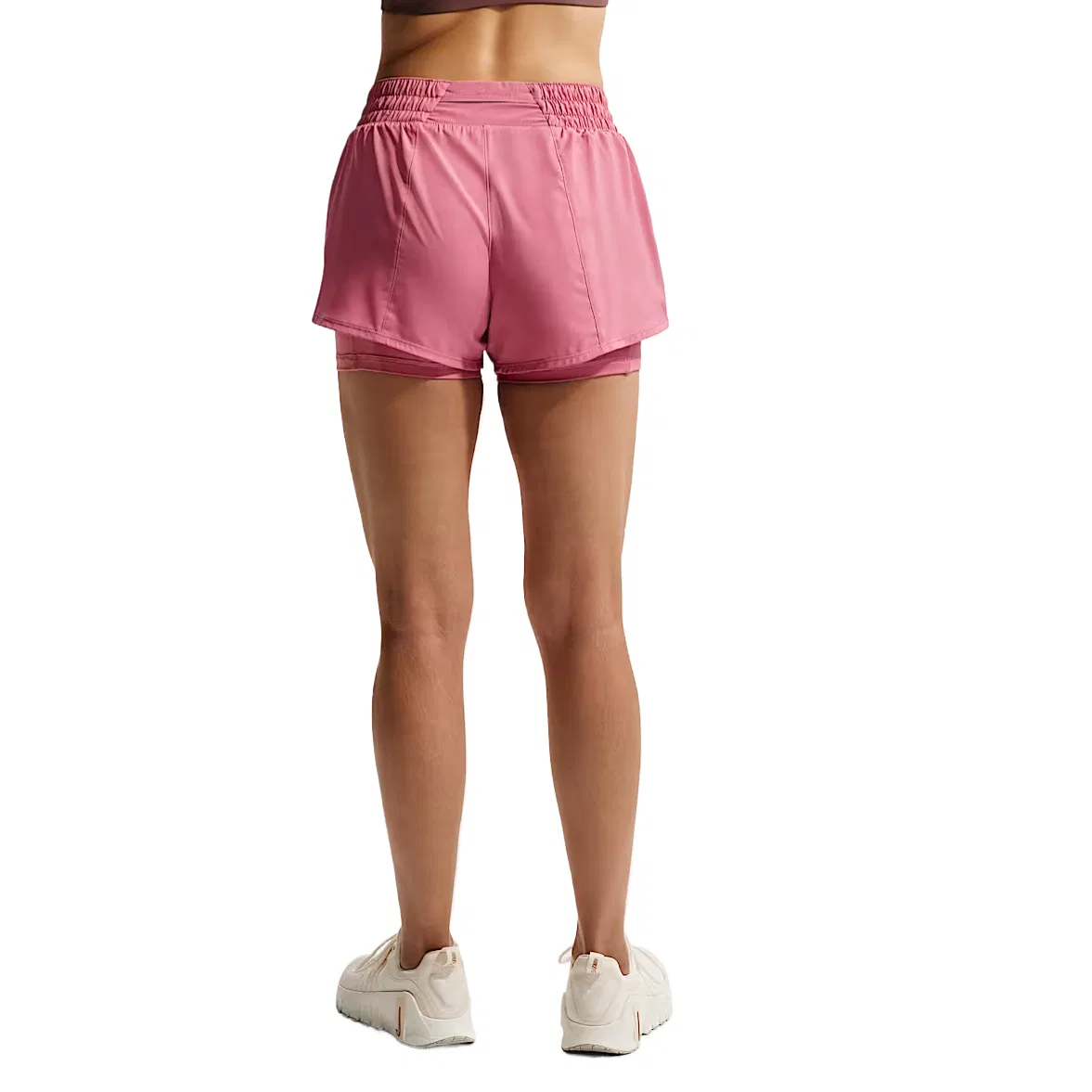 Женские штаны Dri Fit Quick Dry Nike, Peony Red/White — фото 3
