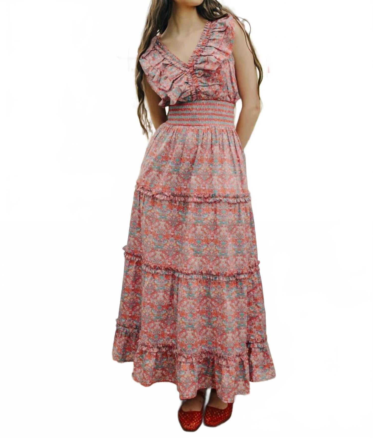 

Платье миди Azalea в принте Strawberry Thief от Liberty LOVE THE LABEL, Strawberry Thief Liberty Print