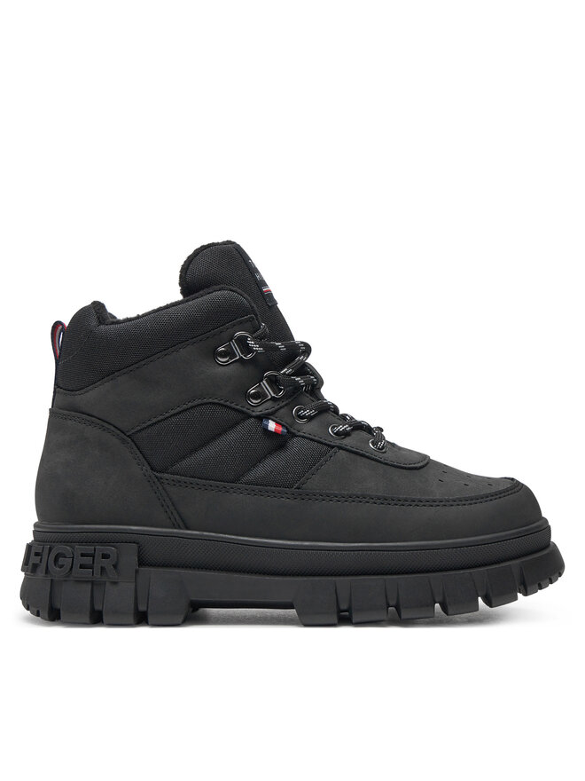 

Сапоги Lace-Up Bootie T3X5-33707-1492 S Tommy Hilfiger, черный