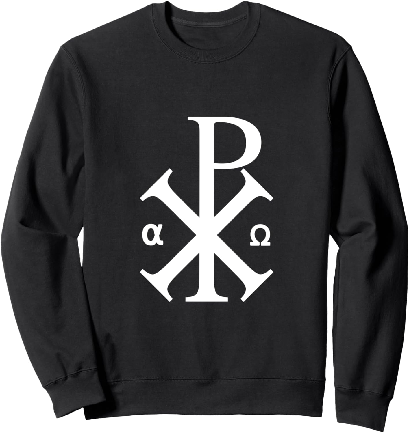 

Христианская толстовка с символом Хи-Ро, крестом Иисуса и Константина, черная Jesus Design X Style