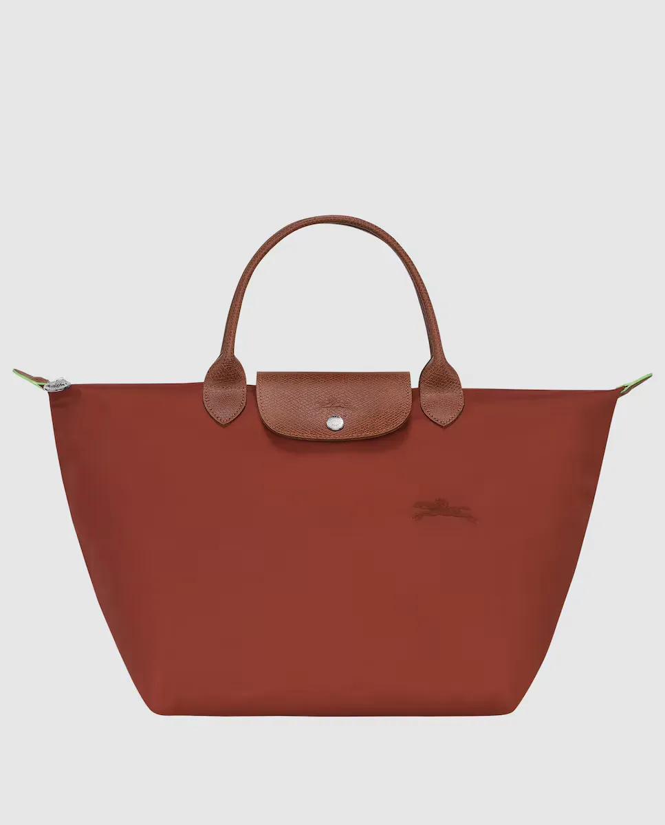

Зеленая сумка Le Pliage с застежкой-молнией Longchamp, коричневый, Зеленый, Зеленая сумка Le Pliage с застежкой-молнией Longchamp, коричневый