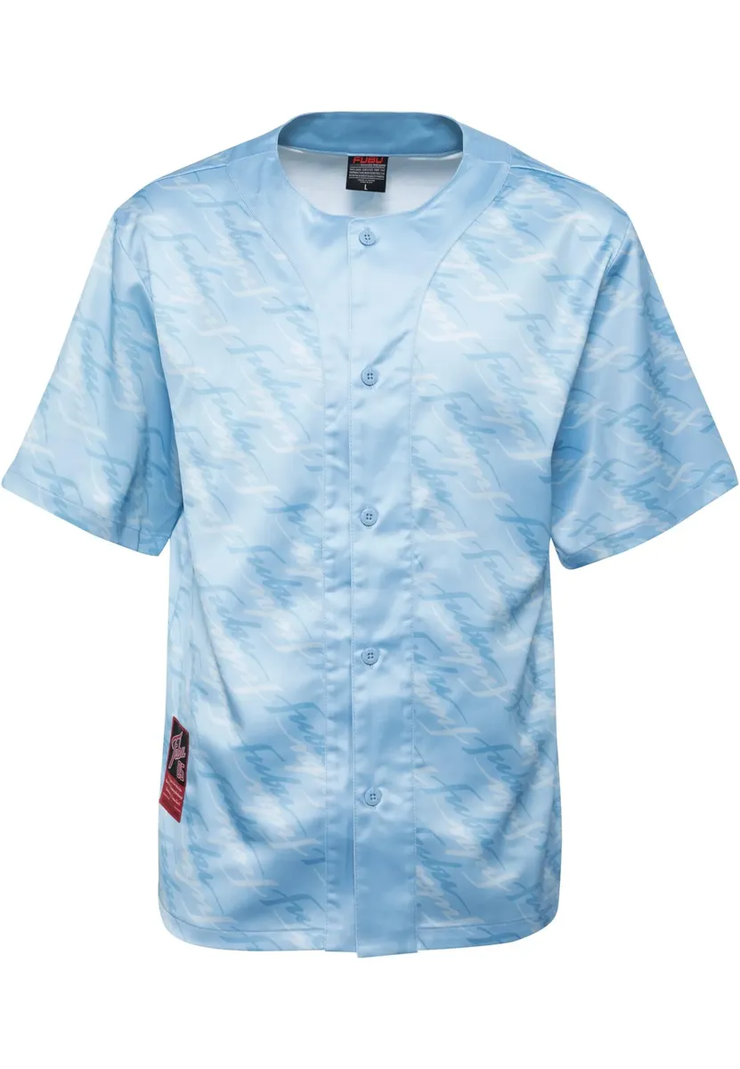 

Футболка Fubu "Мужская бейсбольная майка Fubu FM232-010-1 FUBU Retro Aop", голубой