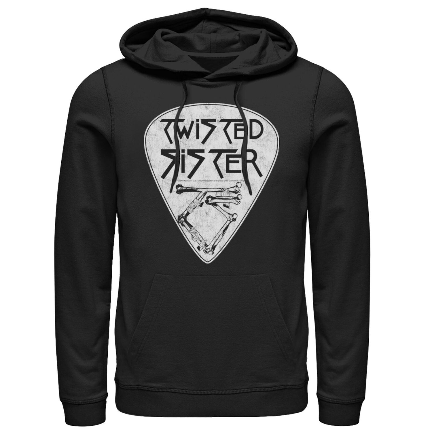 

Мужская толстовка с логотипом Twisted Sister с рисунком гитары Licensed Character