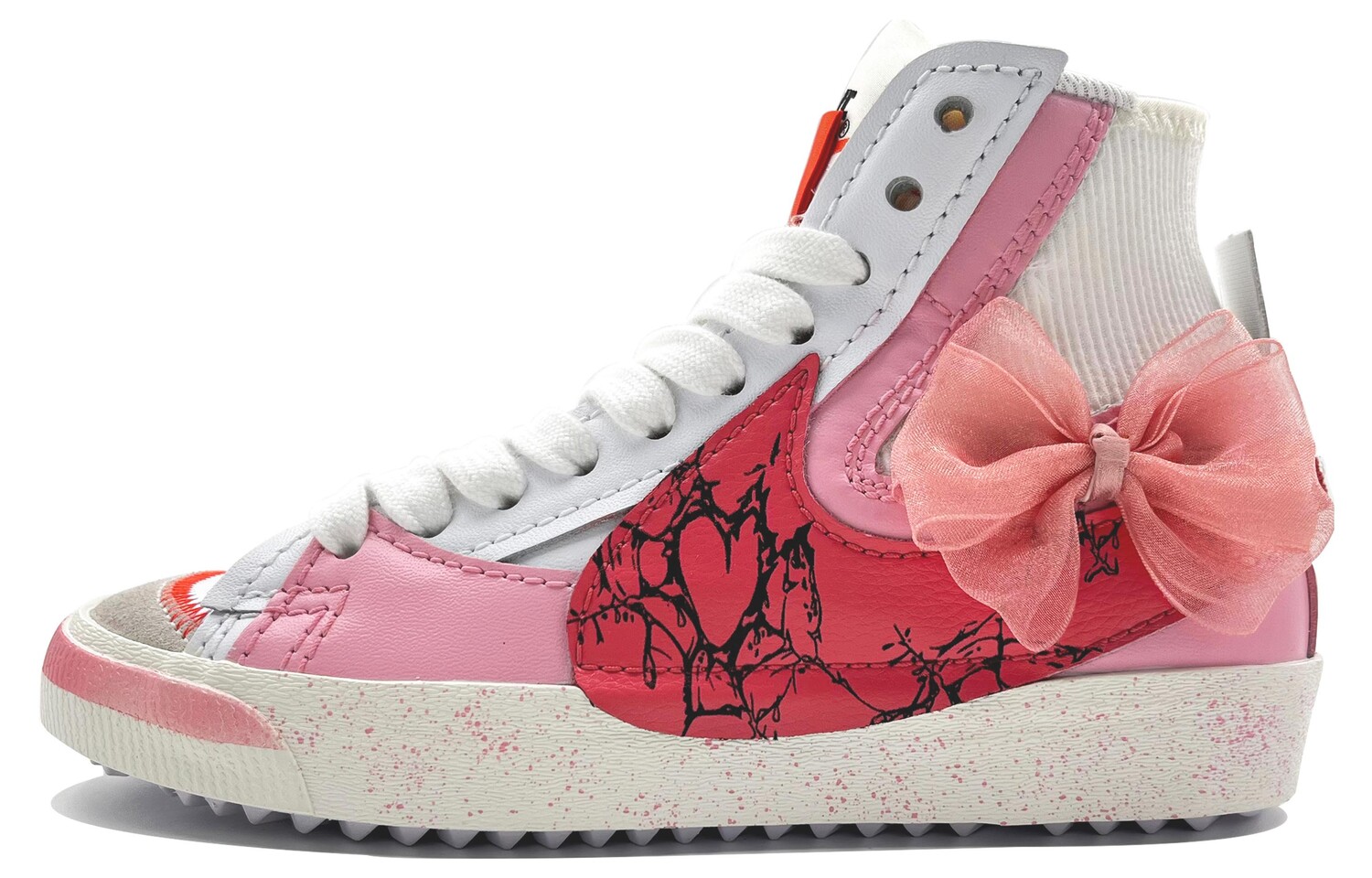 

Скейтборд-кеды Blazer унисекс средней высоты Powder Nike, розовый