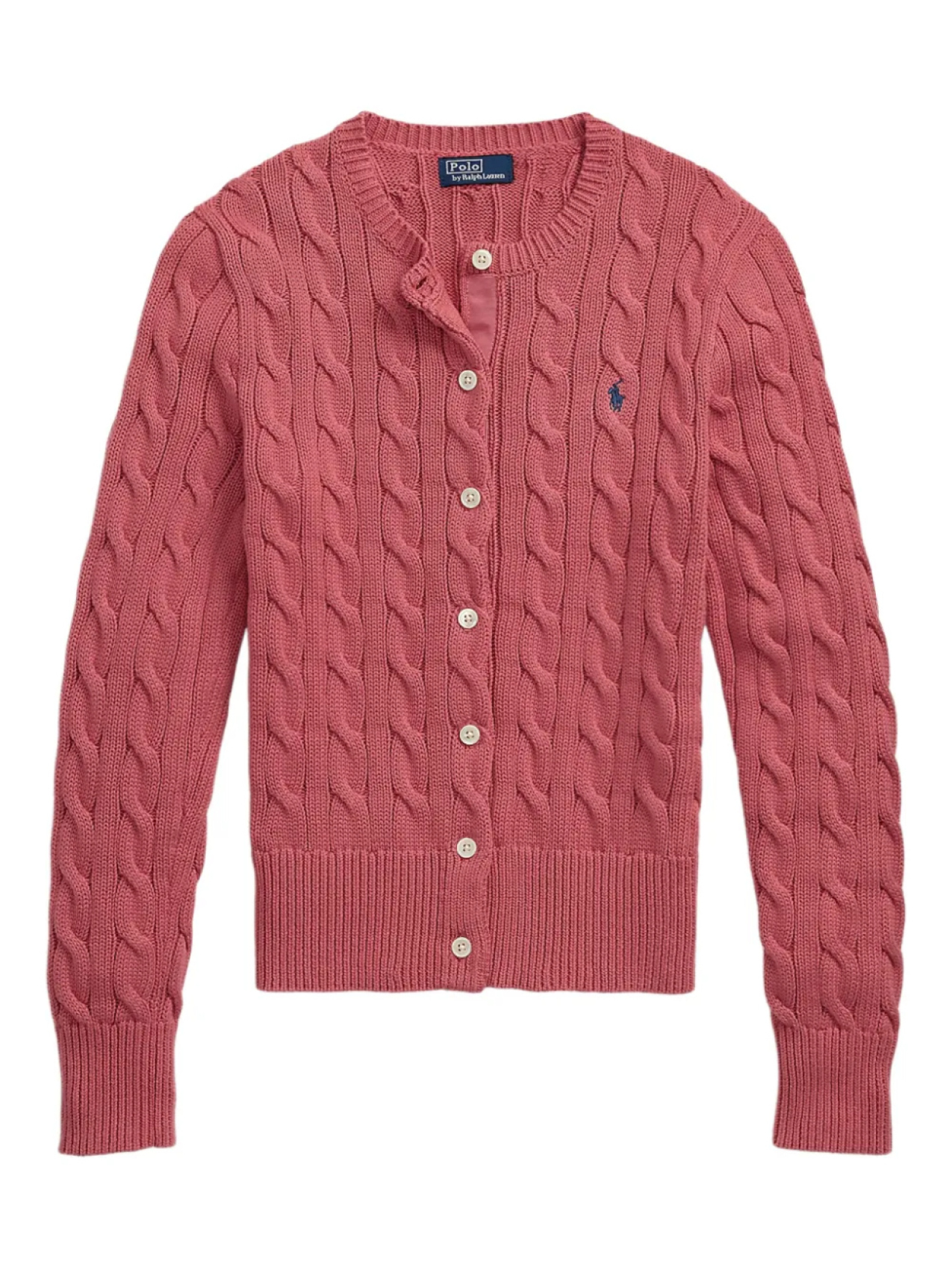 

Polo Ralph Lauren кардиган фактурной вязки, розовый