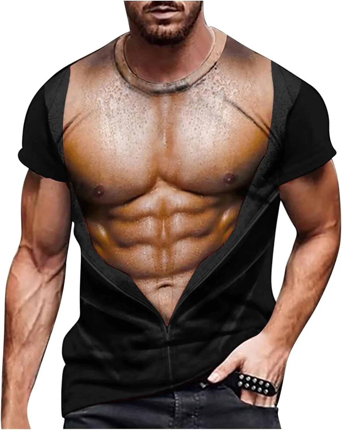 

Футболка мужская Big and Tall с принтом, короткий рукав