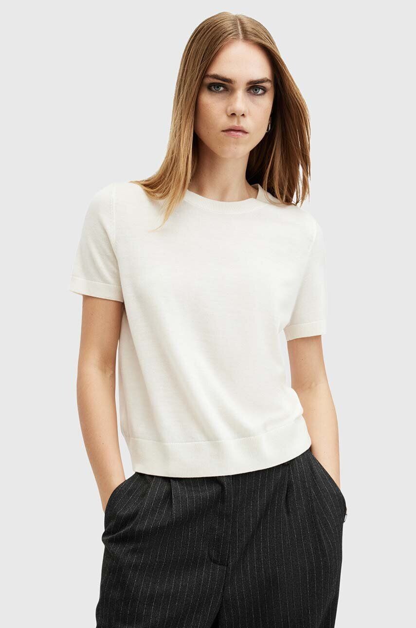 

Футболка AllSaints BERN из шерсти, белый