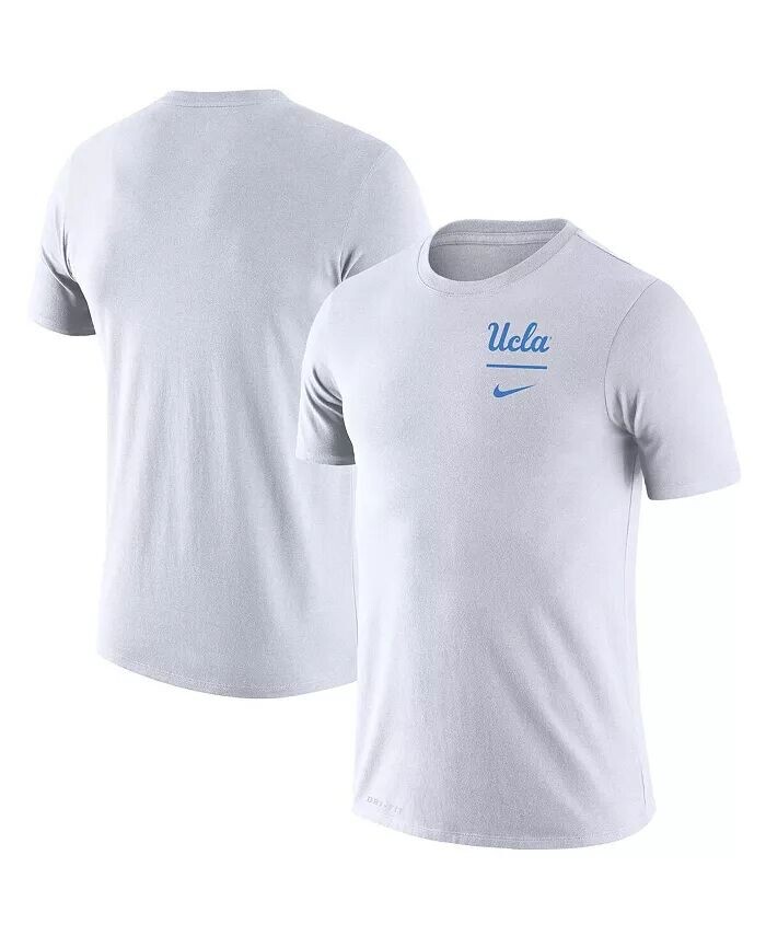 

Мужская белая футболка UCLA Bruins Logo Stack Legend Performance Nike