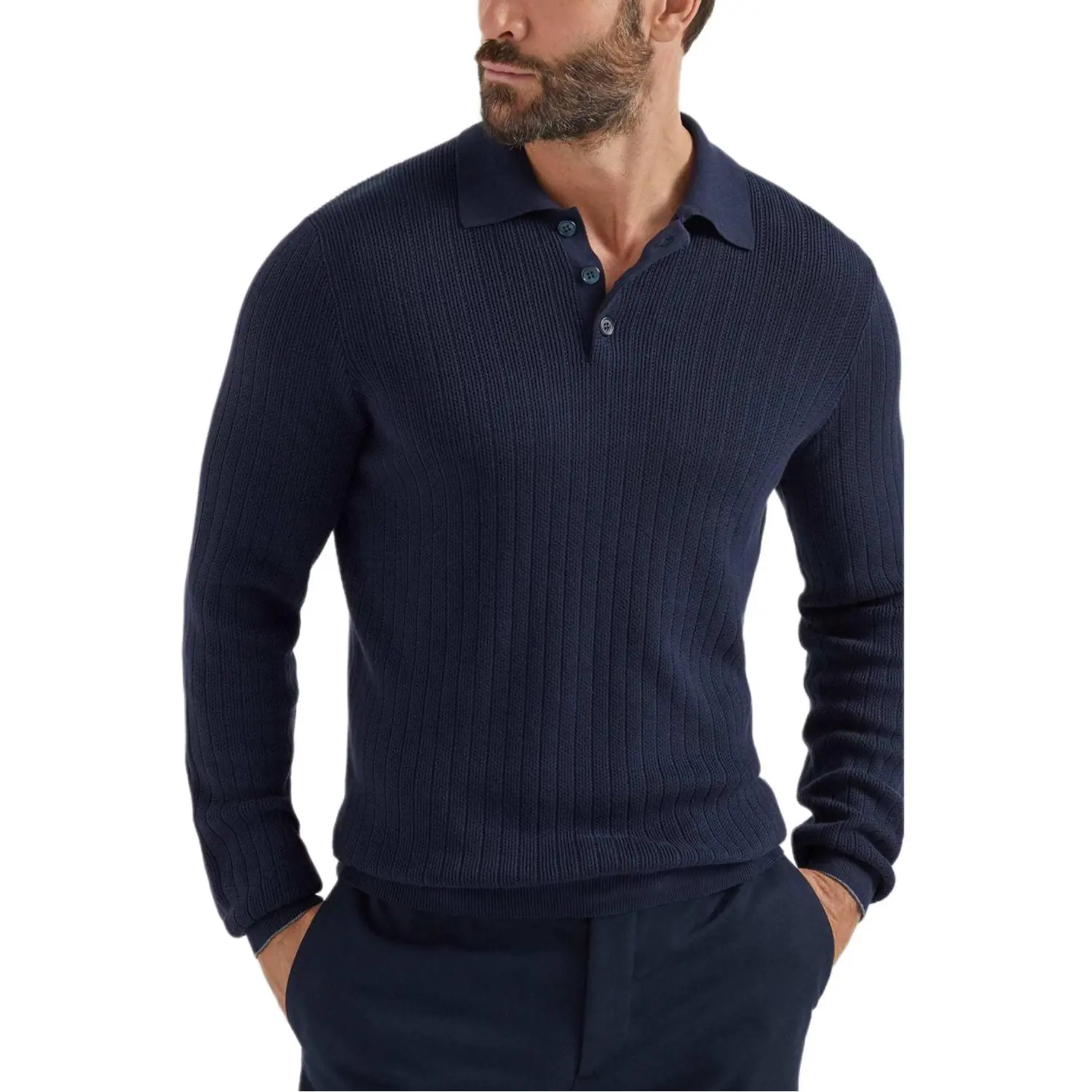 

Мужская рубашка поло Brunello Cucinelli, marine синий