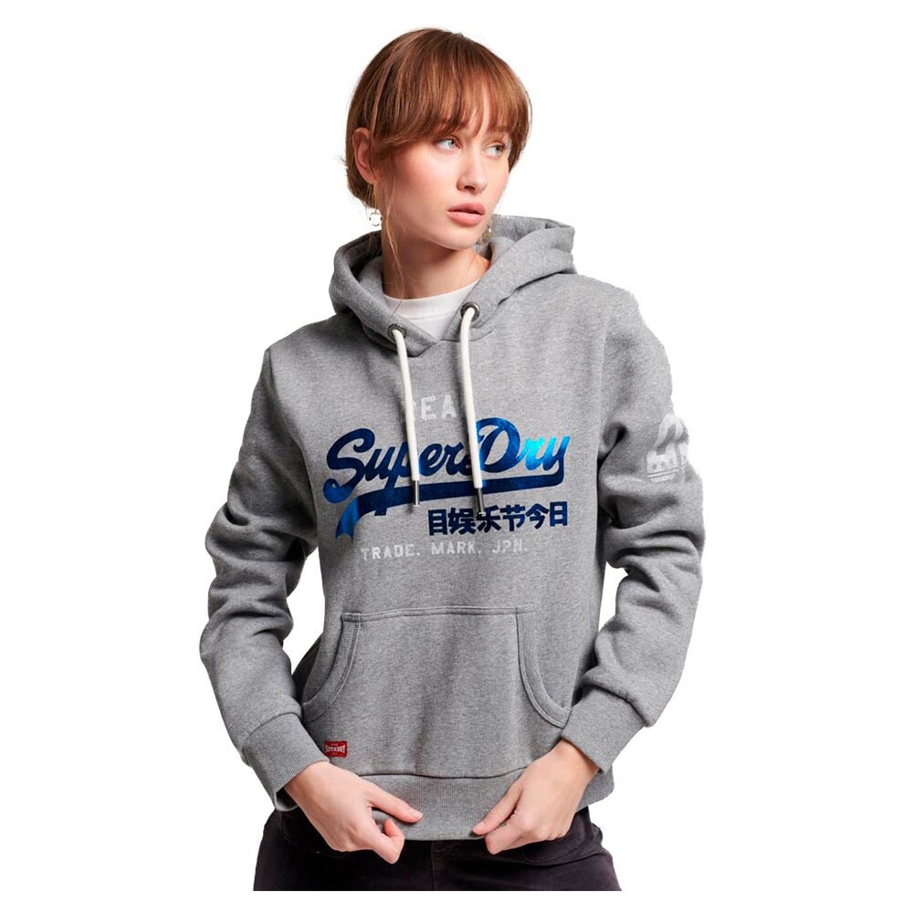 

Худи Superdry Vintage Logo Athletic, серый