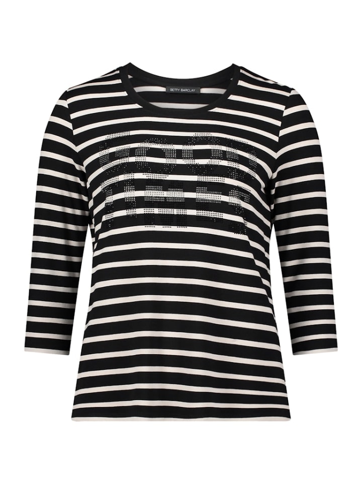 

Полосатая рубашка черного цвета Betty Barclay