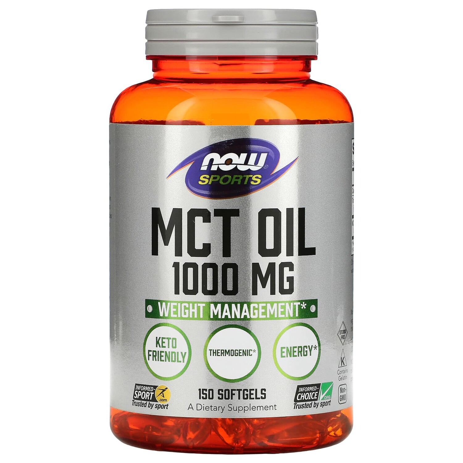 

Now Foods Спортивное питание Масло МСТ 1000 мг 150 гелевых капсул