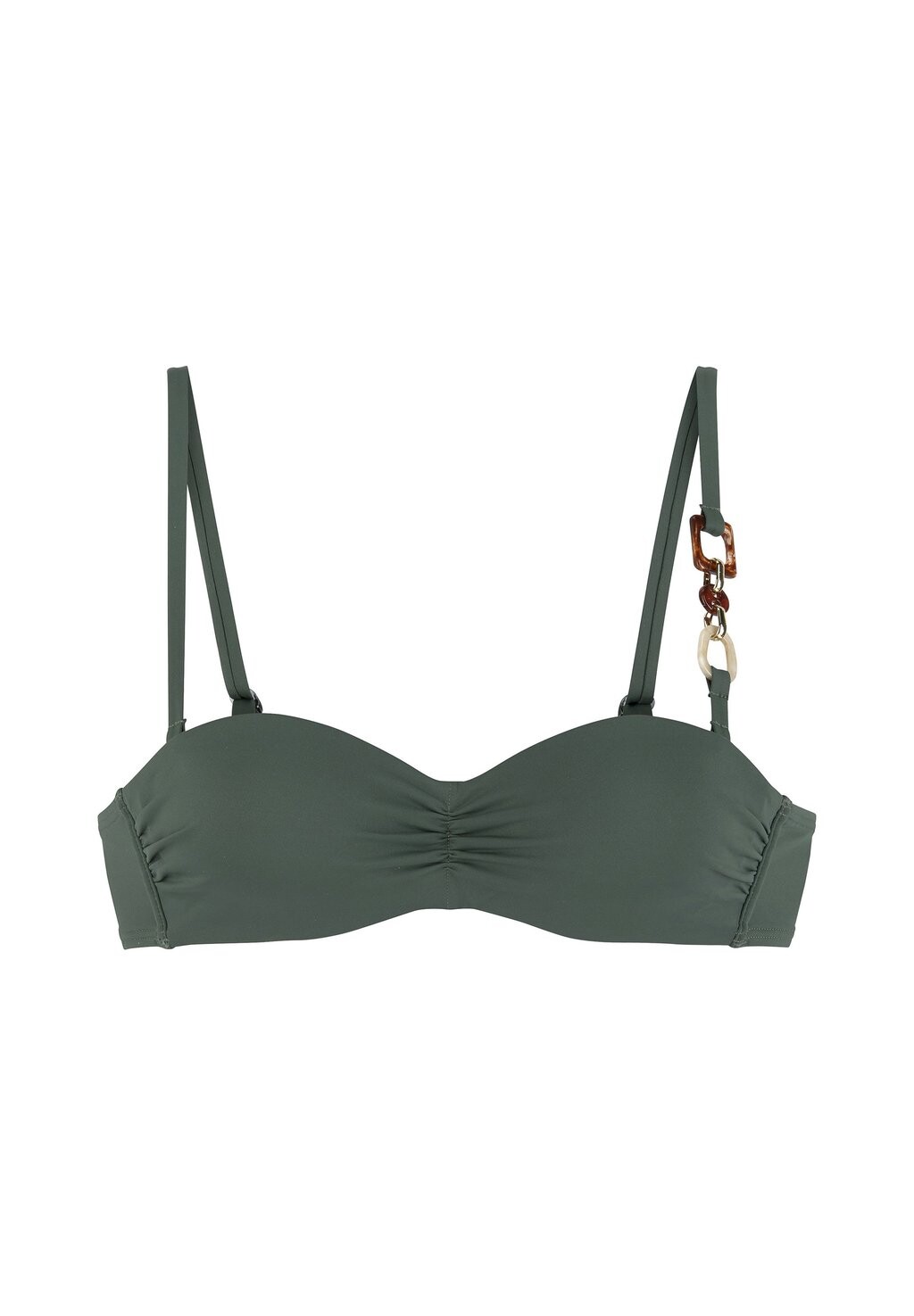 

Верх бикини BANDEAU LASCANA, оливковый