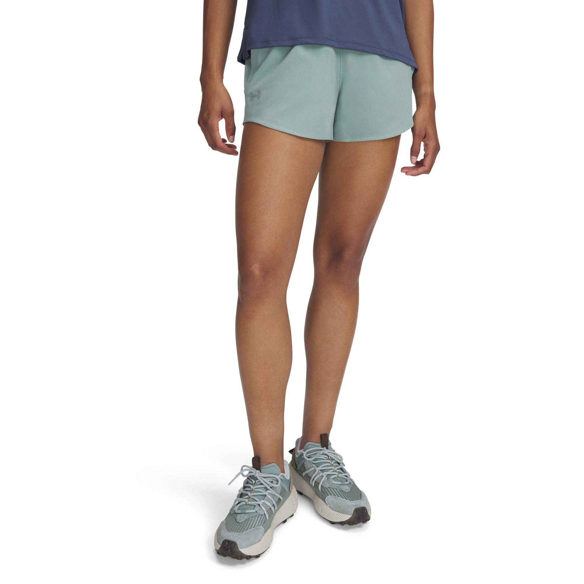 

Шорты Under Armour Flex Woven 3 Inch Shorts, цвет Silica Green/Silica Green