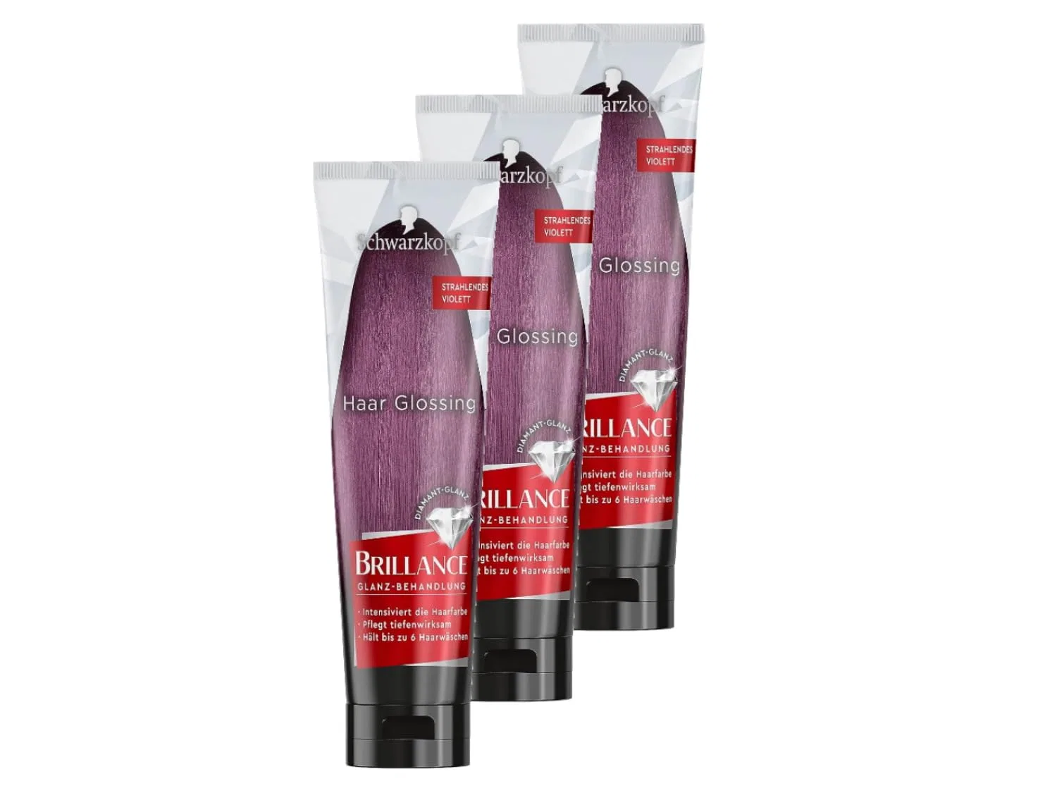 Временная краска-маска для волос «Brillance Shine Treatment Radiant Purple» 150 мл от Schwarzkopf Brillance