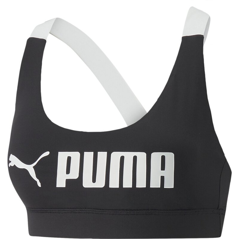 

Топ-Бюстгальтер Puma Fit средней плотности Puma, черный