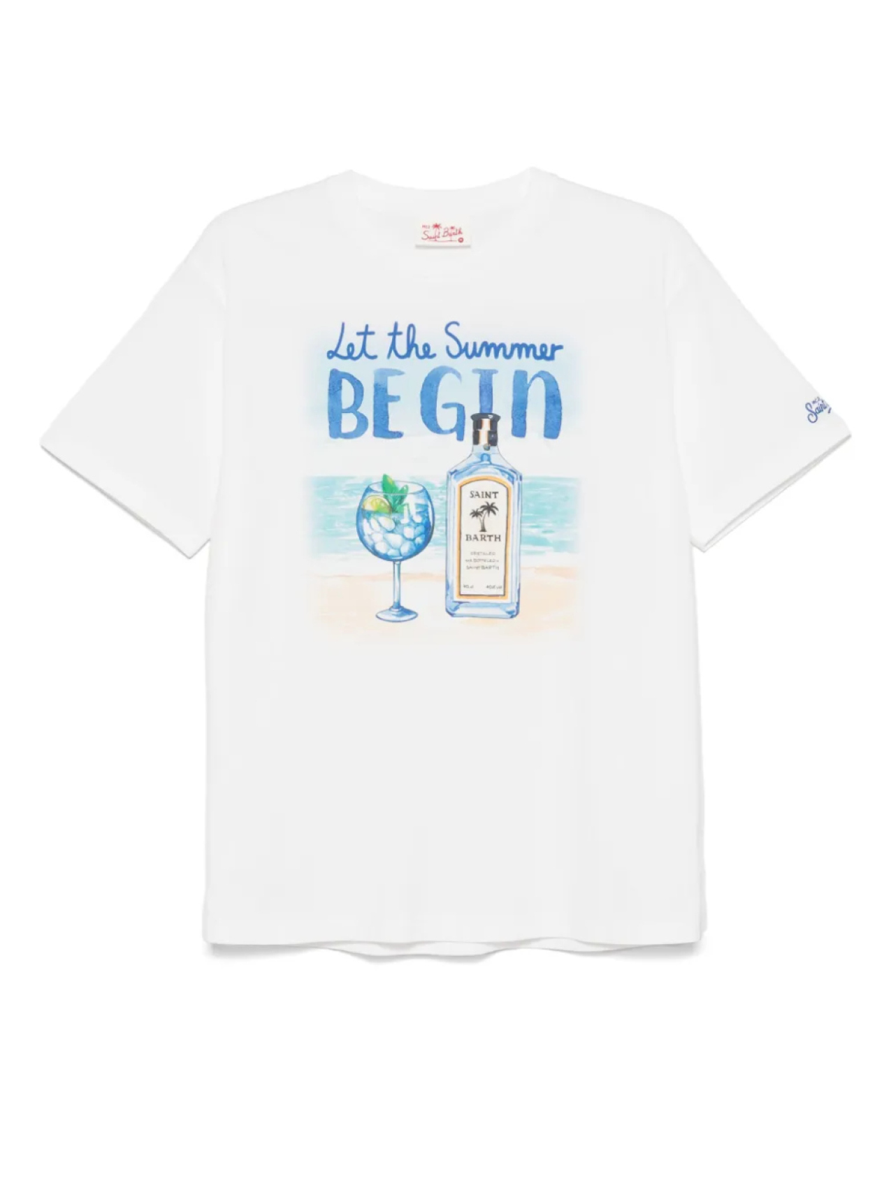 

Футболка Let the summer Be Gin MC2 Saint Barth, белый