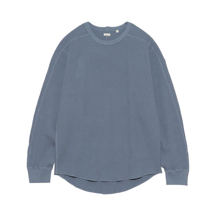 

Толстовка nanamica Crewneck Thermal Sweatshirt 'Blue Grey', серый