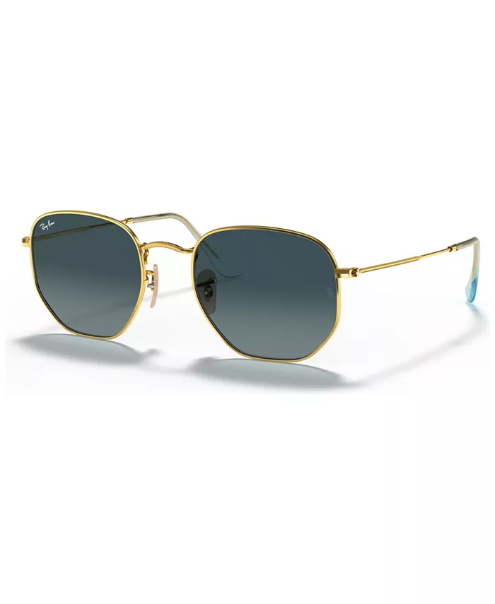 

Унисекс солнцезащитные очки, RB3548N HEXAGONAL FLAT LENSES Ray-Ban, золотой