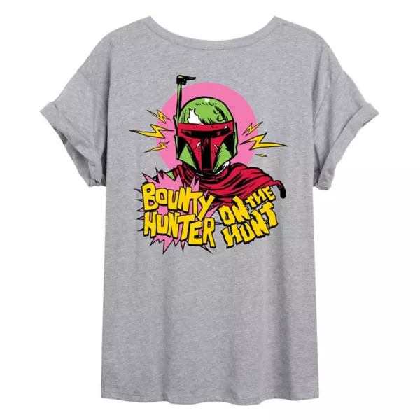 

Детская футболка оверсайз "Охотник за головами" Star Wars, серый