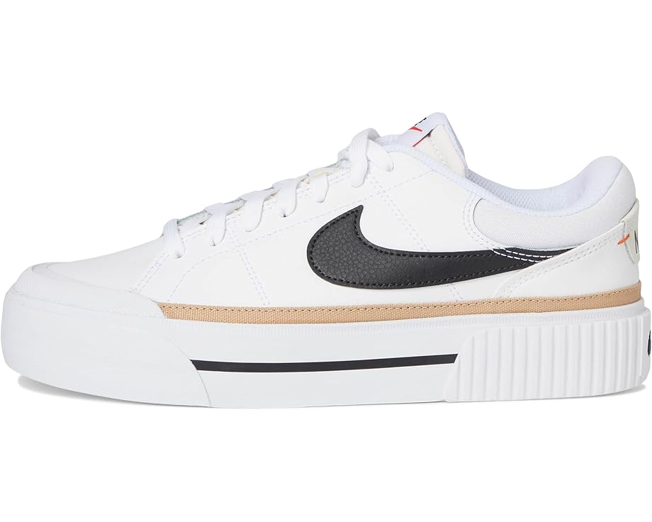 Кроссовки Nike Court Legacy Lift, цвет White/Black/Hemp/Team Orange — фото 4