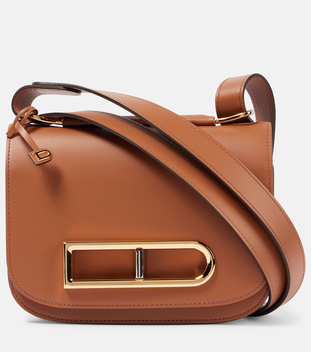 

Кожаная сумка-слинг Lingot Delvaux, желто-коричневый
