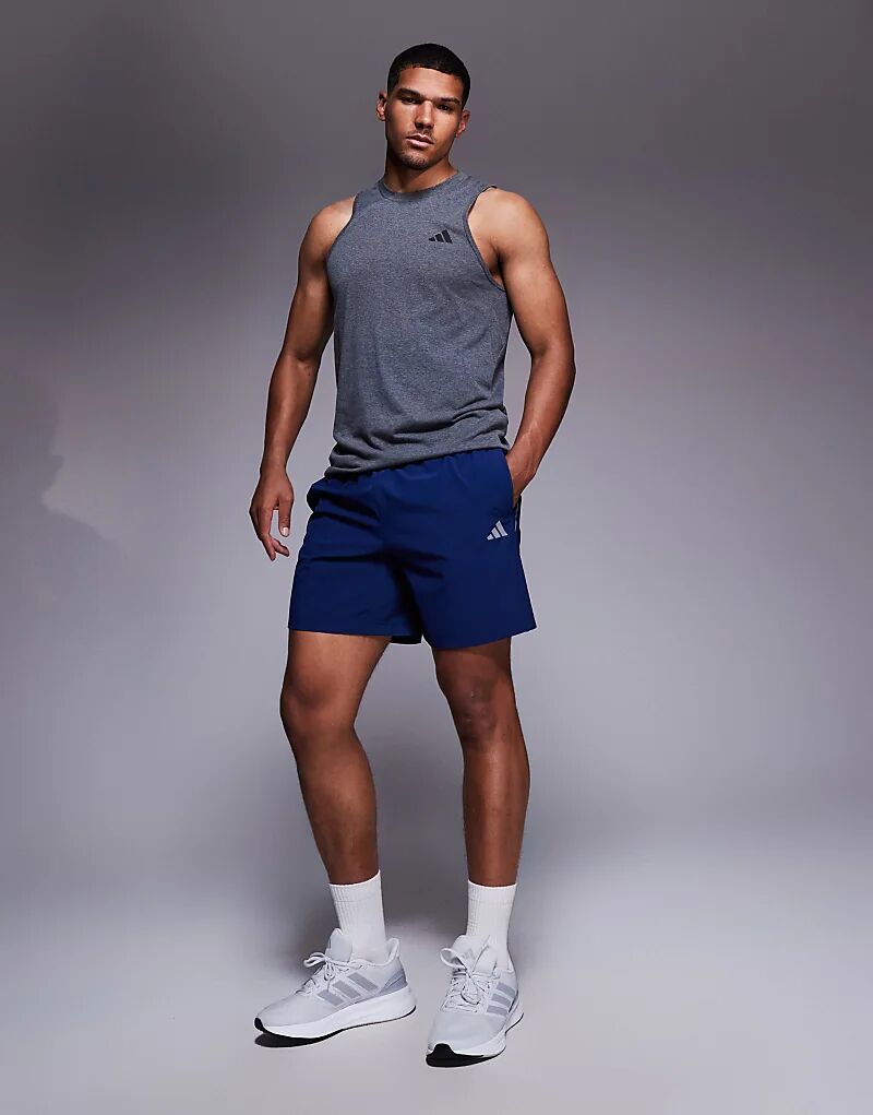 

Шорты adidas Training Tech темно-синего цвета Adidas Performance