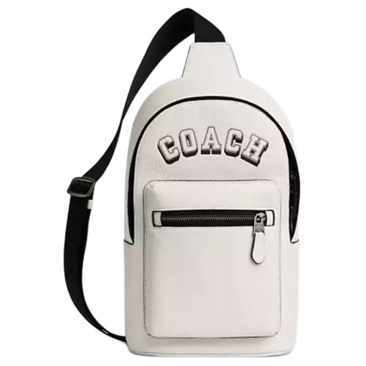 

COACH Кожаный кроссбоди West Pebble мужской белый
