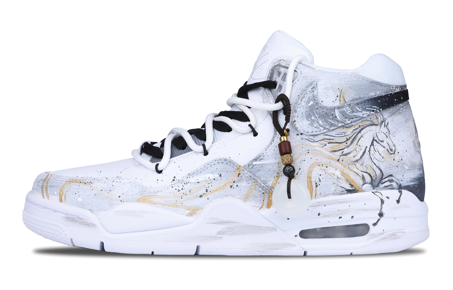 

Кроссовки для баскетбола в винтажном стиле, унисекс, с защитой от скольжения и износа, средняя высота Nike, белый