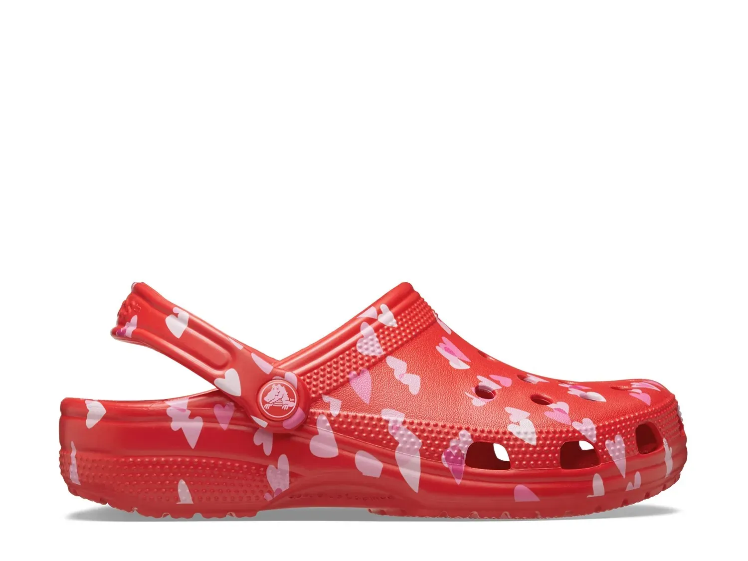 Классические сабо Crocs ко Дню святого Валентина, красные — фото 4
