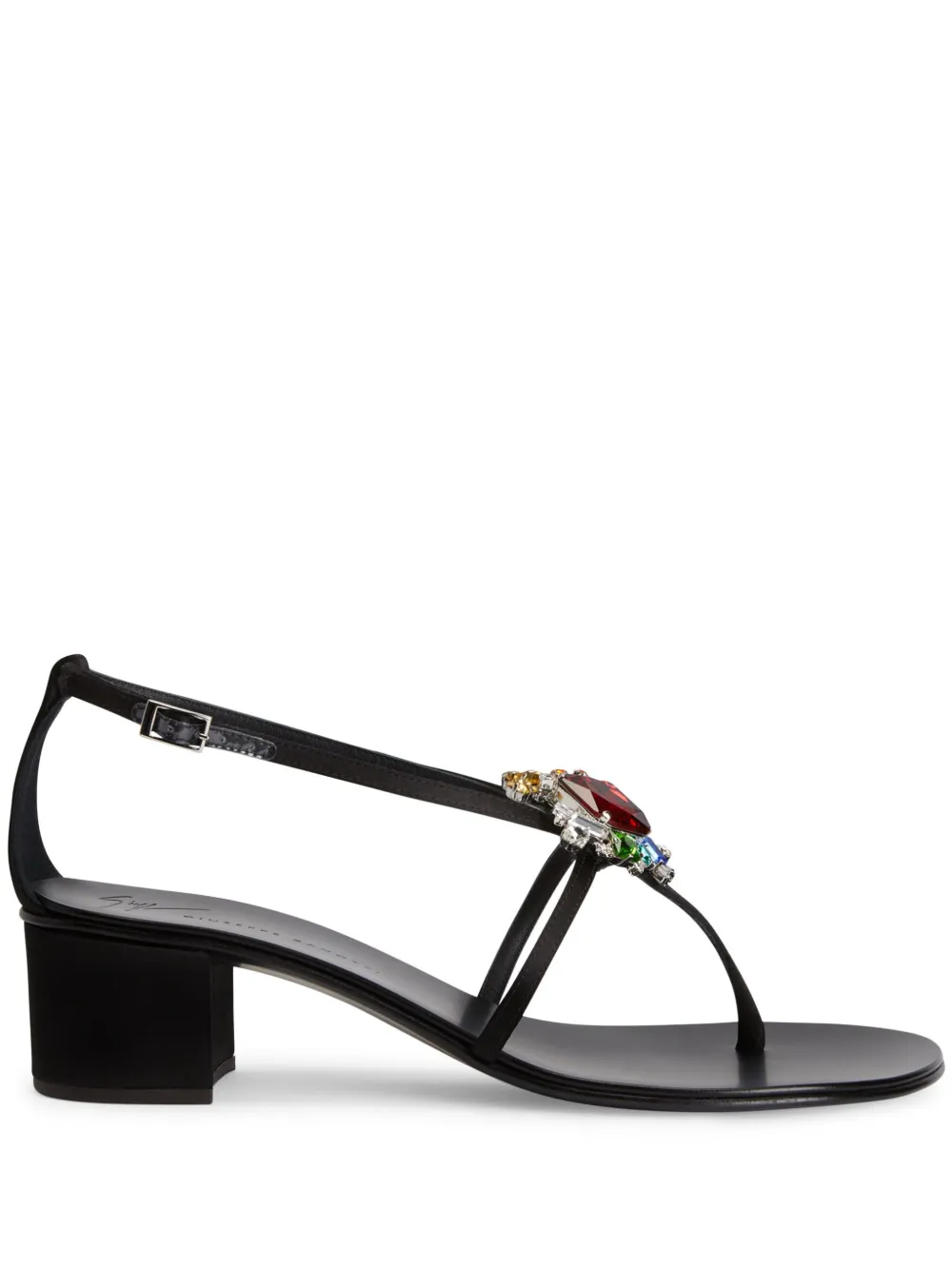 Босоножки Tarassacum 40 с кристаллами Giuseppe Zanotti, черный