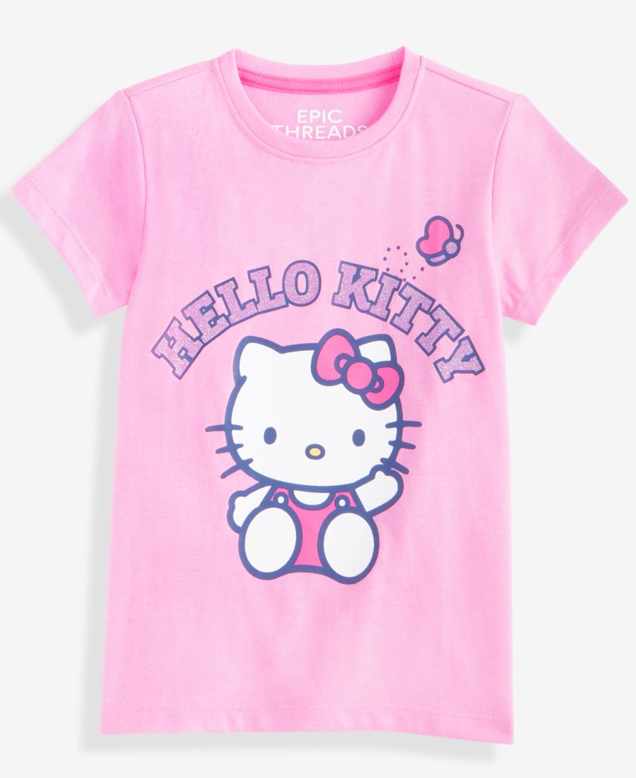 

Детская футболка с коротким рукавом Hello Kitty для девочек 2T-4T Epic Threads, Pink, Розовый, Детская футболка с коротким рукавом Hello Kitty для девочек 2T-4T Epic Threads, Pink