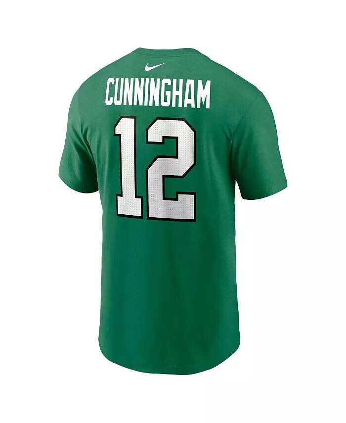Мужская футболка с именем игрока и номером Randall Cunningham Kelly Green Philadelphia Eagles Nike — фото 3